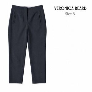 Veronica Beard Stila Pants Womens Size 6 Navy Slim Ankle Career Workwear Stretch